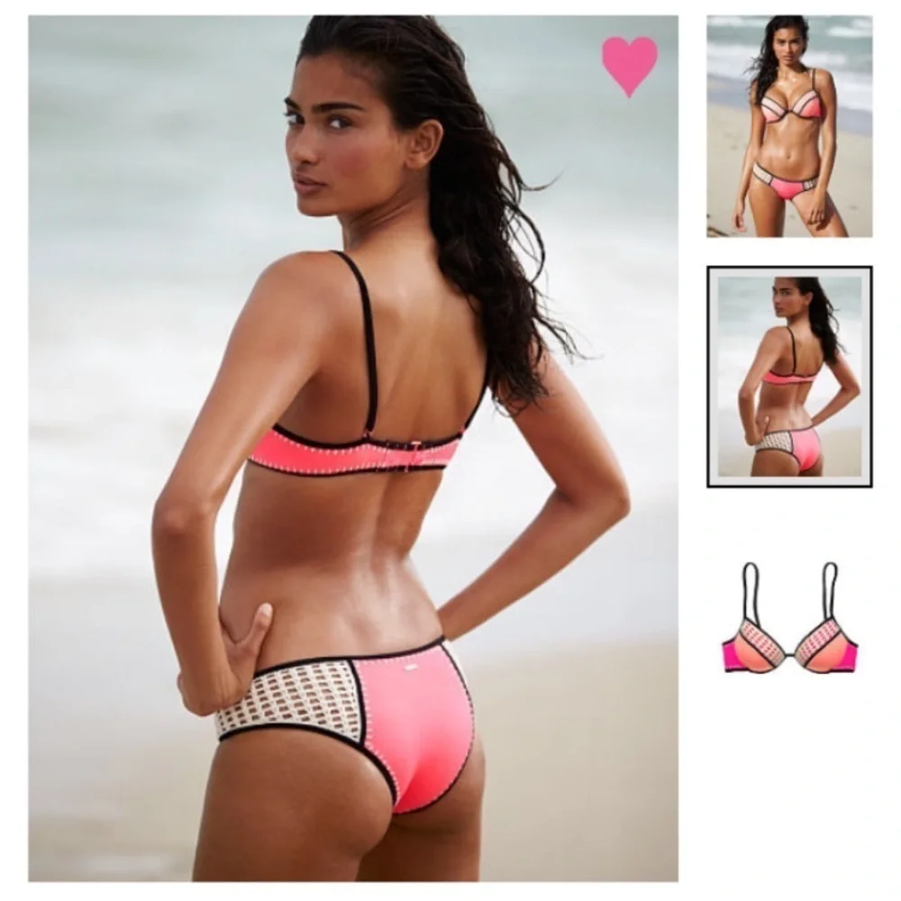[VS] Pink Crochet Bikini Bottoms